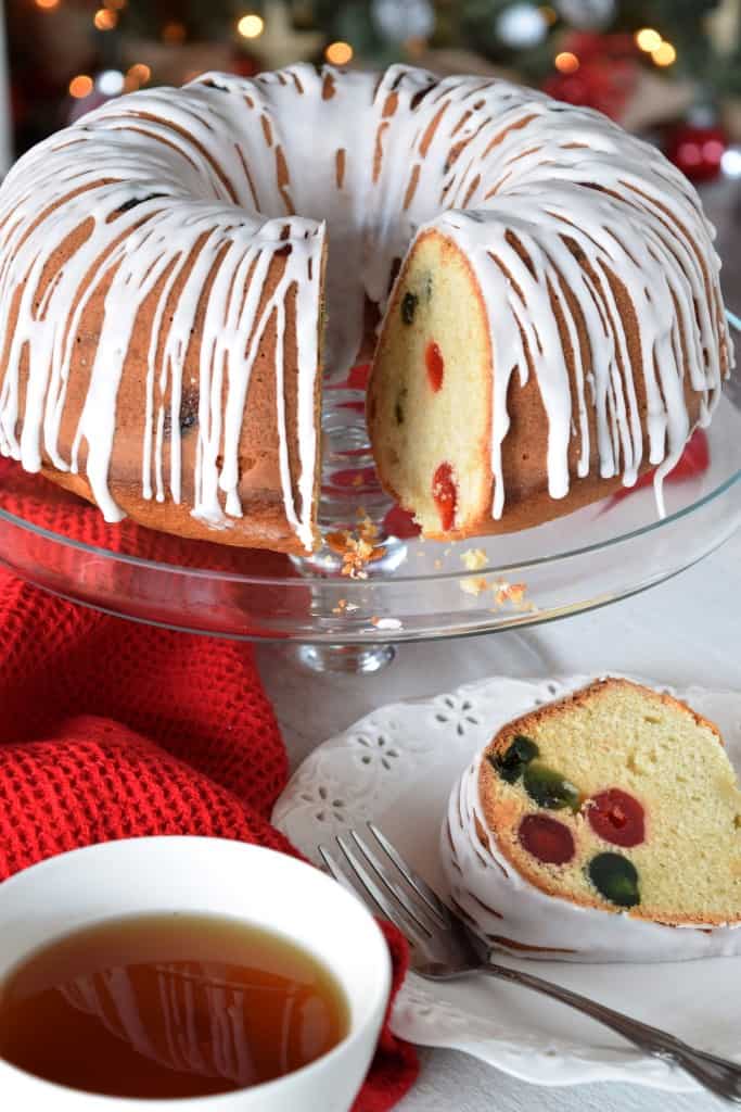 Christmas Cherry Butter Bundt Cake