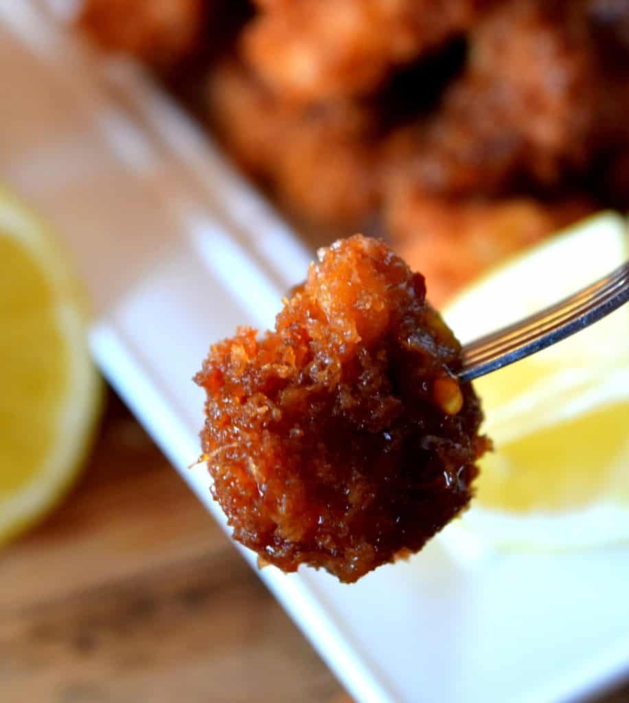 Crispy Fried Honey Lemon Glazed Cauliflower