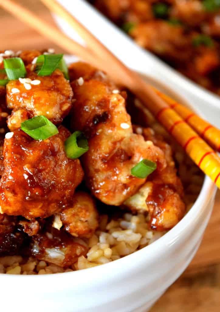 Asian Orange Sesame Cauliflower