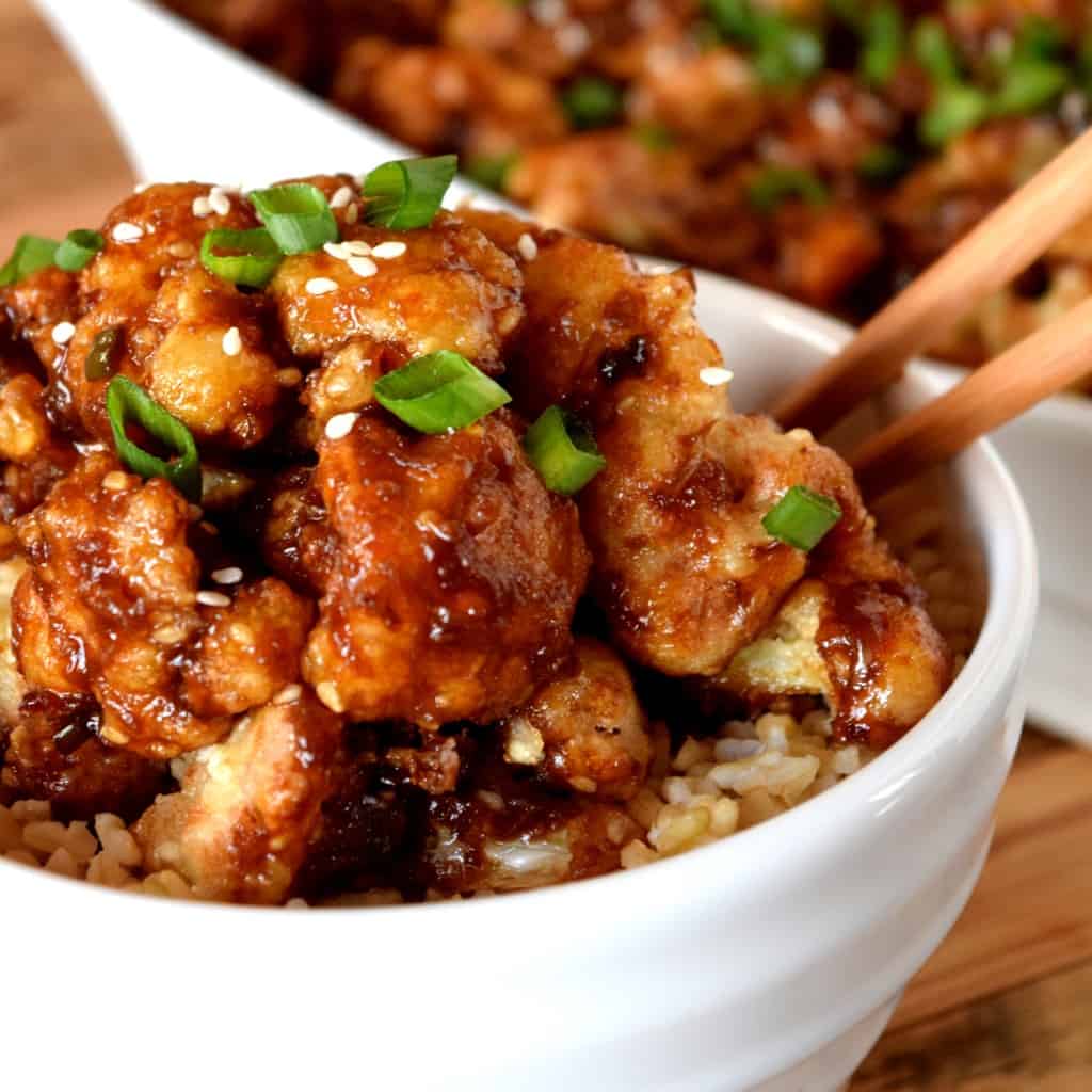 Asian Orange Sesame Cauliflower