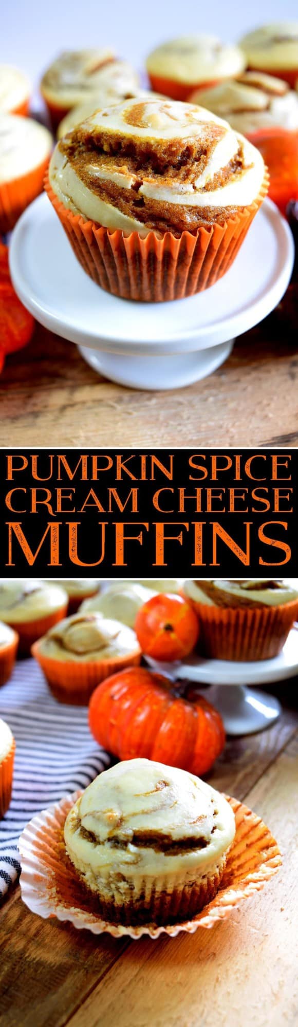 Pumpkin Spice Cream Cheese Muffins