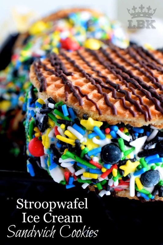 Stroopwafel Ice Cream Sandwich Cookies