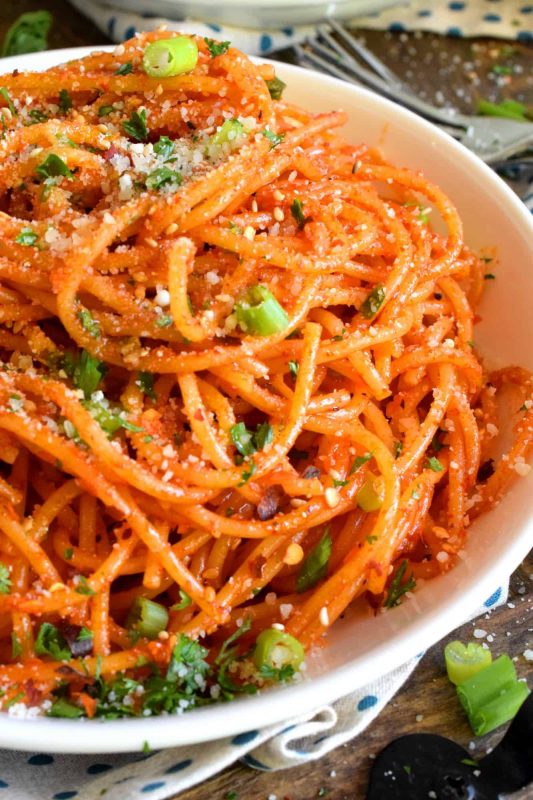 Spicy Cheesy Spaghetti