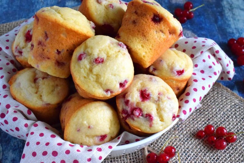 Red Currant Yogurt Muffins