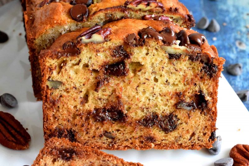 Banana Yogurt Chocolate Pecan Loaf