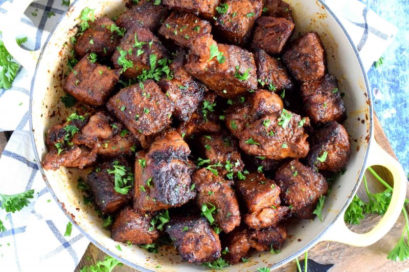Spicy Buttered Steak Bites