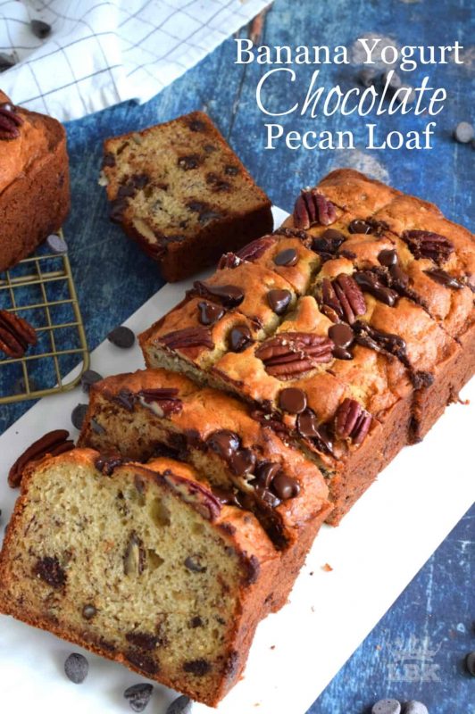 Banana Yogurt Chocolate Pecan Loaf