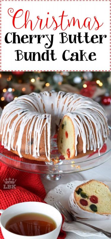 Christmas Cherry Butter Bundt Cake