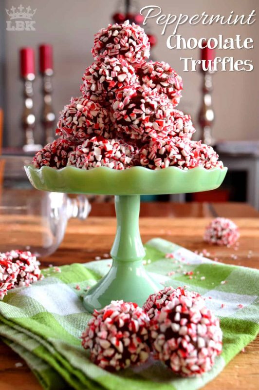 Peppermint Chocolate Truffles