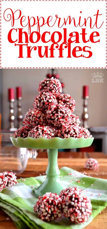 Peppermint Chocolate Truffles