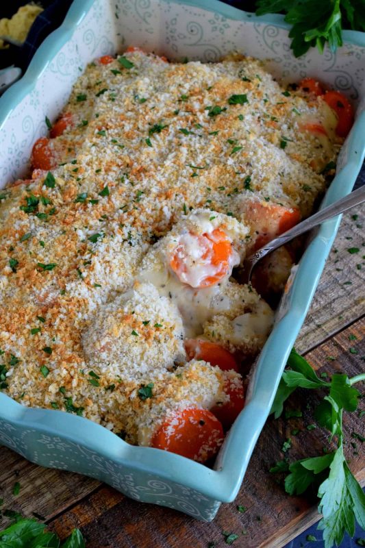Creamy Cheesy Carrot Casserole