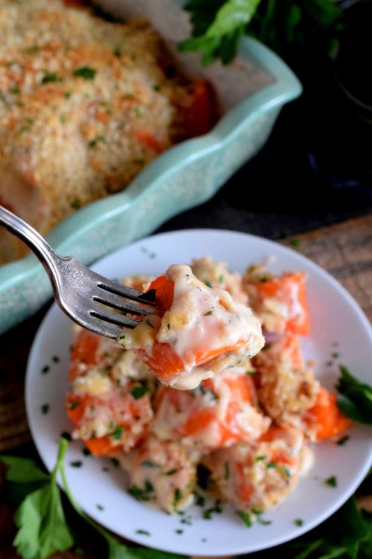 Creamy Cheesy Carrot Casserole