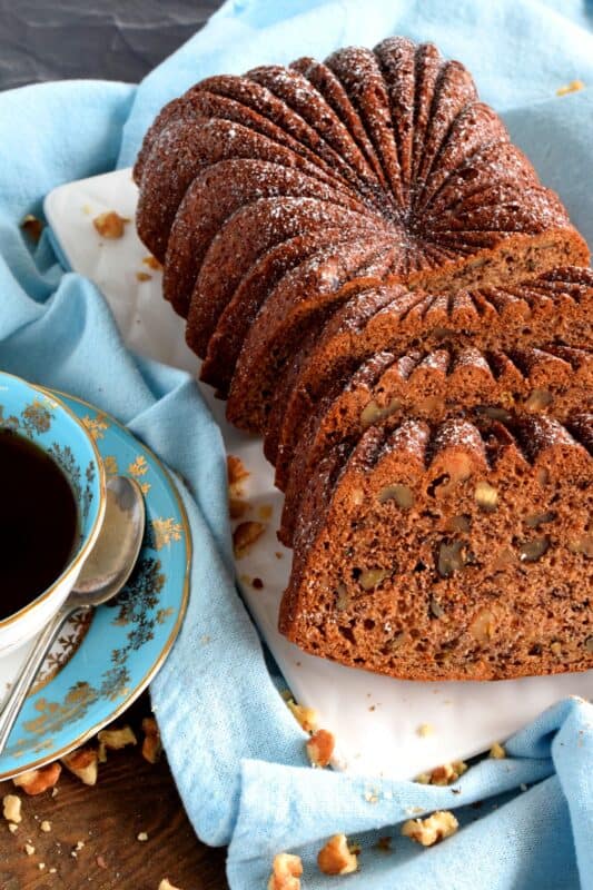 This has to be the easiest Banana Walnut Loaf to make! With just one bowl and a spatula, you too can whip up this delicious treat. It's a no-fuss, no-mess recipe with all of the flavour and richness you'd expect from a homemade banana loaf. #banana #walnut #bread #loaf