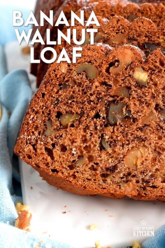 This has to be the easiest Banana Walnut Loaf to make! With just one bowl and a spatula, you too can whip up this delicious treat. It's a no-fuss, no-mess recipe with all of the flavour and richness you'd expect from a homemade banana loaf. #banana #walnut #bread #loaf