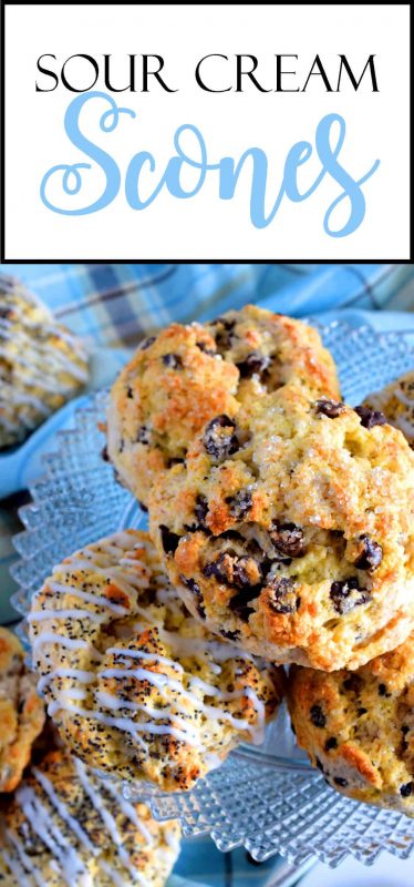 Light and fluffy, these Sour Cream Scones are just the thing for those warmer weather intimate brunches. Brew some coffee and tea; company's coming!#scones #easy #personalize #sourcream #plain #noyeast