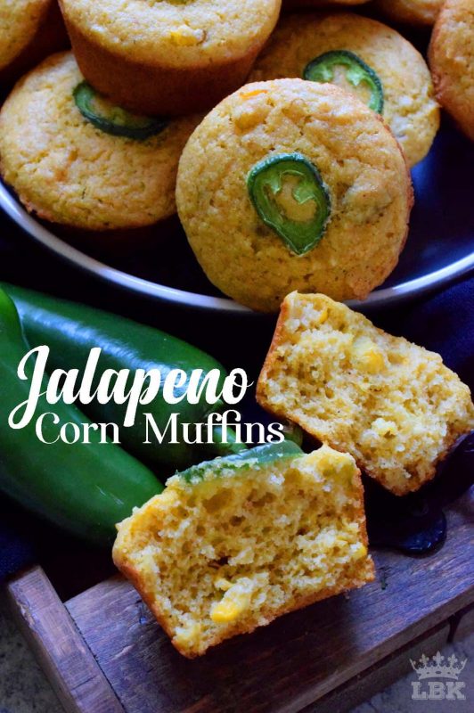 Super light and extremely delicious, Jalapeno Corn Muffins are the perfect accompaniment to soups and chilies. Made with corn, cornmeal, buttermilk and butter, what's not to love?#corn #cornbread #muffins #cornmeal