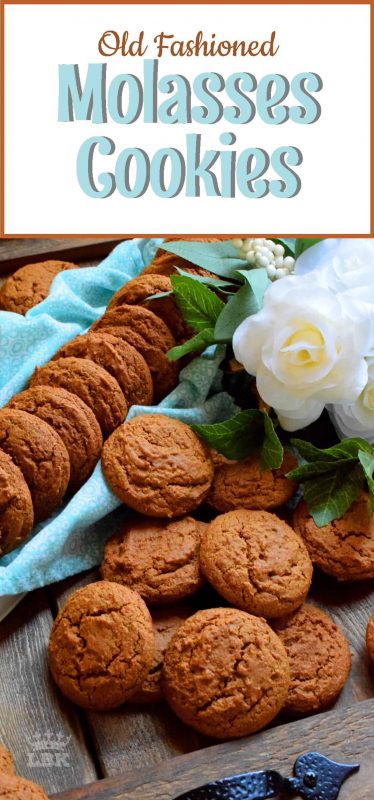 Old Fashioned Molasses Cookies are soft and moist; they are nostalgic and perfect for sharing, gift-giving, or just relaxing at home with an afternoon tea.
#oldfashioned #molasses #cookies #grandma #soft #moist #chewy