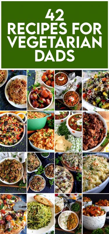 A collection of 42 Father's Day Recipes for Vegetarian Dads from Lord Byron's Kitchen! Scroll through for some wonderful recipe ideas to celebrate your day!