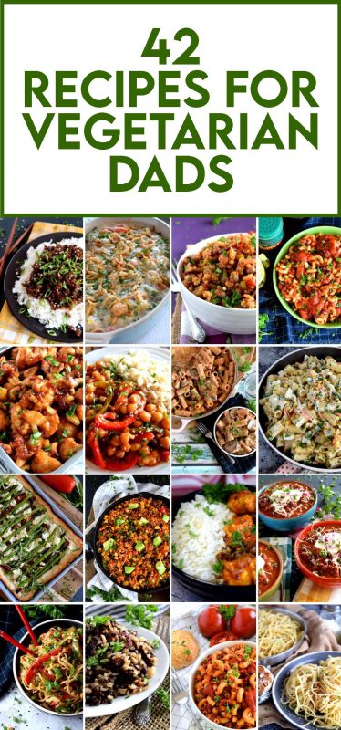 A collection of 42 Father's Day Recipes for Vegetarian Dads from Lord Byron's Kitchen! Scroll through for some wonderful recipe ideas to celebrate your day!