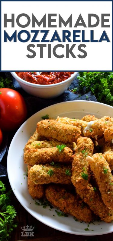 Who doesn't love stretchy and gooey melted cheese? Homemade Mozzarella Sticks are easy to prepare, and will quickly become everyone's favourite appetizer! #homemade #mozzarella #sticks #cheese #deepfried #stringcheese