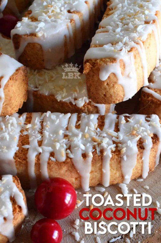 Whenever you take a minute to toast coconut, something magical happens. Case in point, these Toasted Coconut Biscotti; they're incredibly extraordinary! #biscotti #toasted #coconut #cookies #christmas #holiday #baking