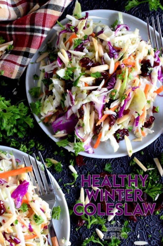 Did you know a coleslaw could be turned into a healthy and hearty meal? With my Easy Healthy Winter Coleslaw recipe, you'll see just what I'm talking about! #coleslaw #salad #wintersalad