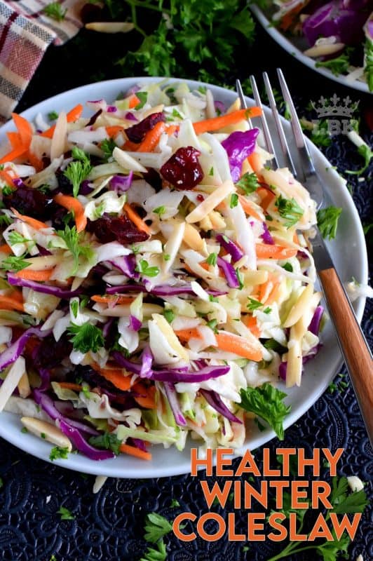 Did you know a coleslaw could be turned into a healthy and hearty meal? With my Easy Healthy Winter Coleslaw recipe, you'll see just what I'm talking about! #coleslaw #salad #wintersalad