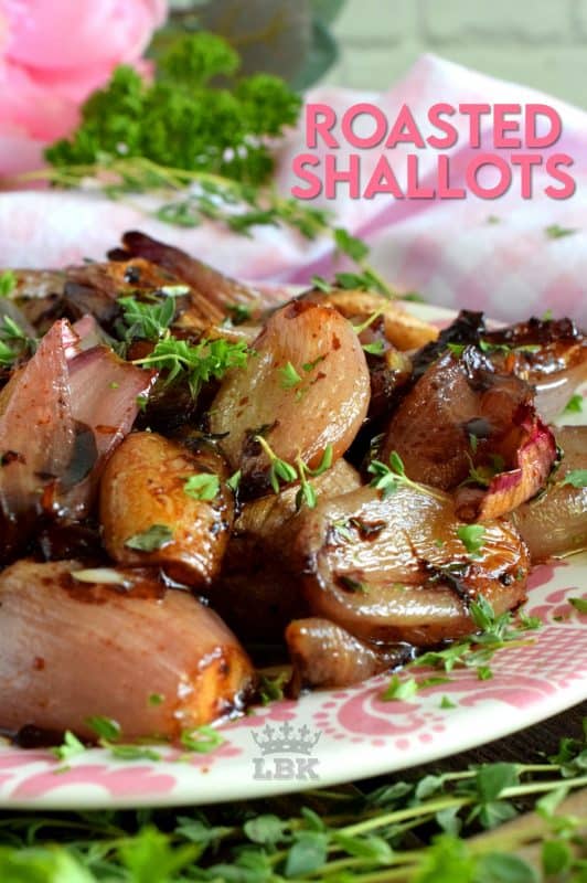 Casually simple, elegantly delicious; roasted shallots couldn't possibly get any easier and the possibilities are endless! #roasted #shallots #vegetables #root #onions
