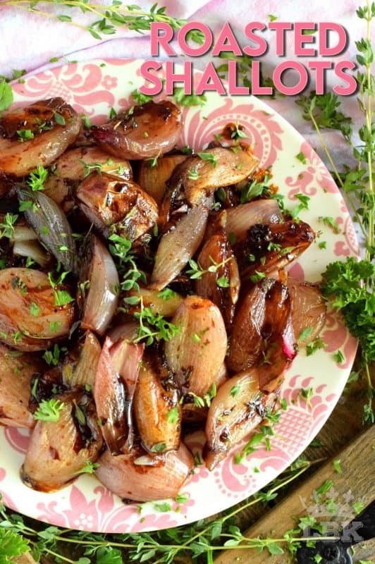 Casually simple, elegantly delicious; roasted shallots couldn't possibly get any easier and the possibilities are endless! #roasted #shallots #vegetables #root #onions