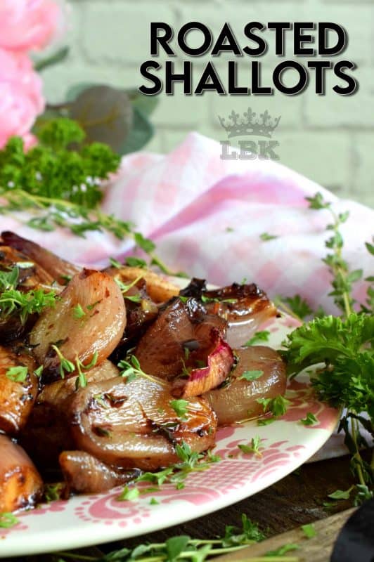 Casually simple, elegantly delicious; roasted shallots couldn't possibly get any easier and the possibilities are endless! #roasted #shallots #vegetables #root #onions