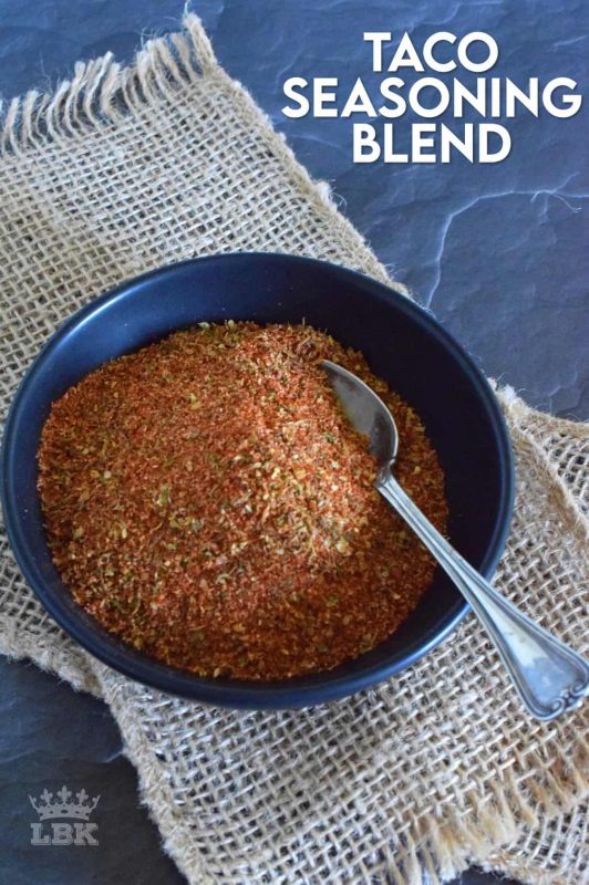 Do yourself a favour; take a few minutes to mix together your own homemade Taco Seasoning Blend. With it on hand, you'll have an endless supply of recipe possibilities! Prepared with what most of us have in our spice racks already, this blend will keep in your pantry for months! #taco #tacoseasoning #seasoningblend #homemade #tacotuesday