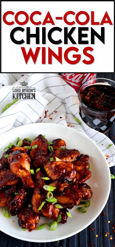 A can of Coke helps to sweeten and thicken this gorgeous and delicious sauce. Coca Cola Chicken Wings are the ultimate sticky, finger-licking, game-time appetizer. Who am I kidding!? These are perfect any time you choose to eat them - game or not! #coke #cocacola #cola #chicken #wings #gametime #appetizer