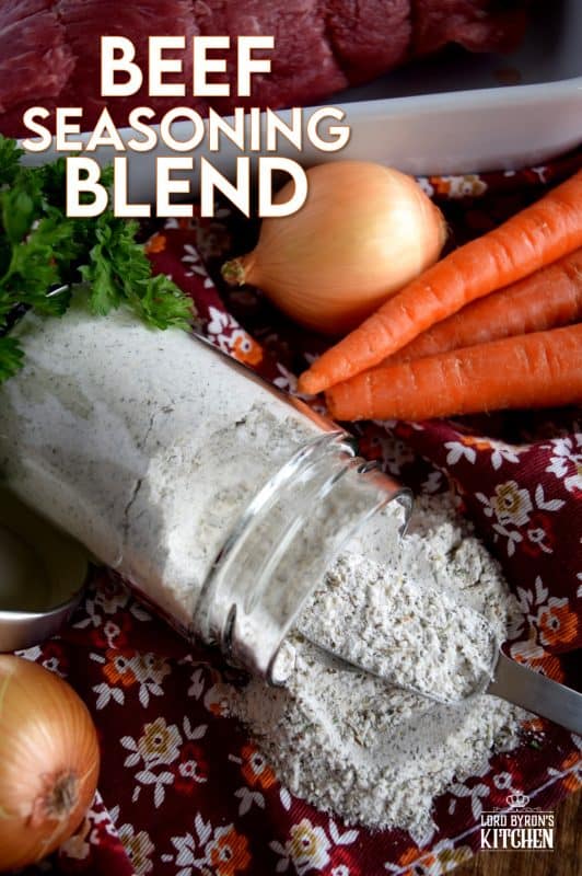 Pre-mixed seasoning blends are perfect for the home cook with a busy lifestyle. Consider using Beef Seasoning Blend on a roast beef, on steak before pan-searing it, or toss some with diced potatoes and roast until browned. This blend has everything you need to season meat and vegetables just right every time! #beef #beefseasoning #seasoning #seasoningblends #spiceblend