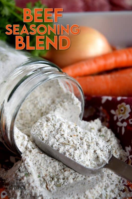 Pre-mixed seasoning blends are perfect for the home cook with a busy lifestyle. Consider using Beef Seasoning Blend on a roast beef, on steak before pan-searing it, or toss some with diced potatoes and roast until browned. This blend has everything you need to season meat and vegetables just right every time! #beef #beefseasoning #seasoning #seasoningblends #spiceblend