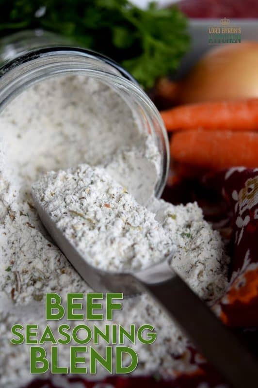 Pre-mixed seasoning blends are perfect for the home cook with a busy lifestyle. Consider using Beef Seasoning Blend on a roast beef, on steak before pan-searing it, or toss some with diced potatoes and roast until browned. This blend has everything you need to season meat and vegetables just right every time! #beef #beefseasoning #seasoning #seasoningblends #spiceblend