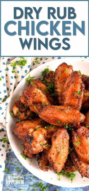 Quick and Easy is the theme of these Dry Rub Chicken Wings. Appetizing party food doesn't have to be complicated to be delicious. These wings are so easy; coat with the dry rub, marinate for 30 minutes, and then bake! Sometimes, easy equals delicious! #dry #rub #baked #chicken #wings
