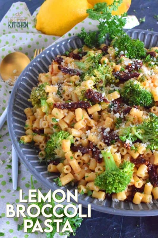 This pasta salad screams summer! Lemon Broccoli Pasta is a bright, bold, and refreshing pasta dish with budget-friendly ingredients. Dressed in an oil-based sauce with sun dried tomatoes, this salad is tossed with blanched broccoli and lots of freshly grated parmesan cheese. #lemon #broccoli #pasta #pastasalad #picnicpasta #sundriedtomatoes #oilbased #mayofree