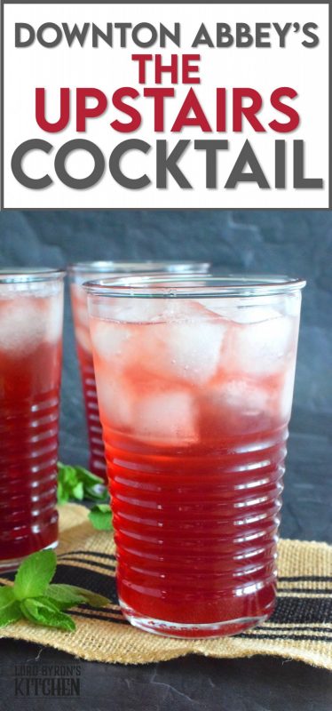 If you are looking for a weaker cocktail, Downton Abbey's The Upstairs Cocktail is just the drink! This cocktail has a bold, refreshing taste, but the amount of alcohol in this drink is quite low. Serve this cocktail with lots of ice to keep it super cold on a hot, summer day. #cocktail #downtonabbey #dubonnet #highball #upstairs