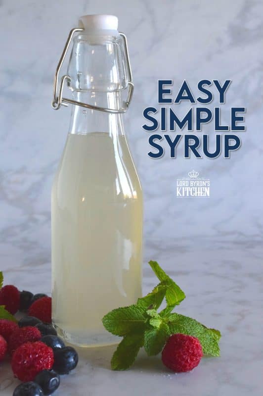 A simple syrup, sometimes referred to as a sugar syrup, is in its most basic form, a liquid sugar used to sweeten things like cocktails, fruit juice, and other beverages. But, its use has much further reach than just a cold and refreshing drink! #simplesyrup #sugarsyrup #syrup #sugar