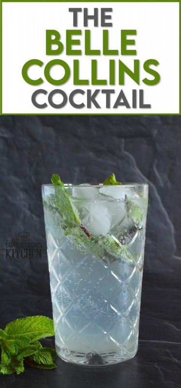 Make room for Tom's sister, Belle! This tall glass of minty-lemon flavoured cocktail is cold and refreshing. Prepared with simple ingredients like fresh mint leaves and lemon juice, gin, sugary syrup, and soda, it’s sure to wake up your senses! When it comes to drinks suited for lounging in the backyard on a hot, summer day, nothing beats Tom's sister, Belle! #bellecollins #cocktails #summerdrinks #refreshing #mint