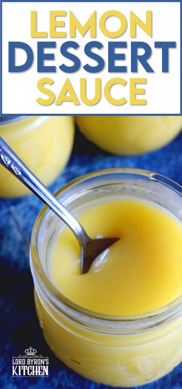 Lemon Dessert Sauce is the epitome of summer dessert topping.  It is fresh and vibrant, and unlike curd, Lemon Dessert Sauce is thinner and pours easily over anything you think pairs well with lemon! #lemon #dessert #sauce #lemonsauce 