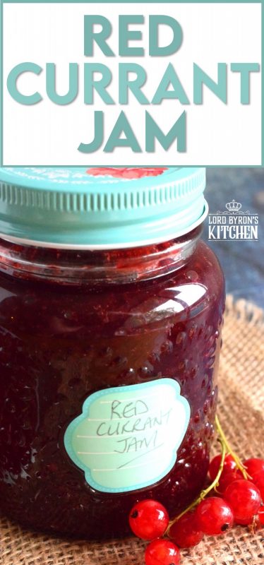 An easy to prepare Red Currant Jam recipe that will help you put all of those early summer red currants to good use all year long! #red #currant #jam #homemade #easy #redcurrants