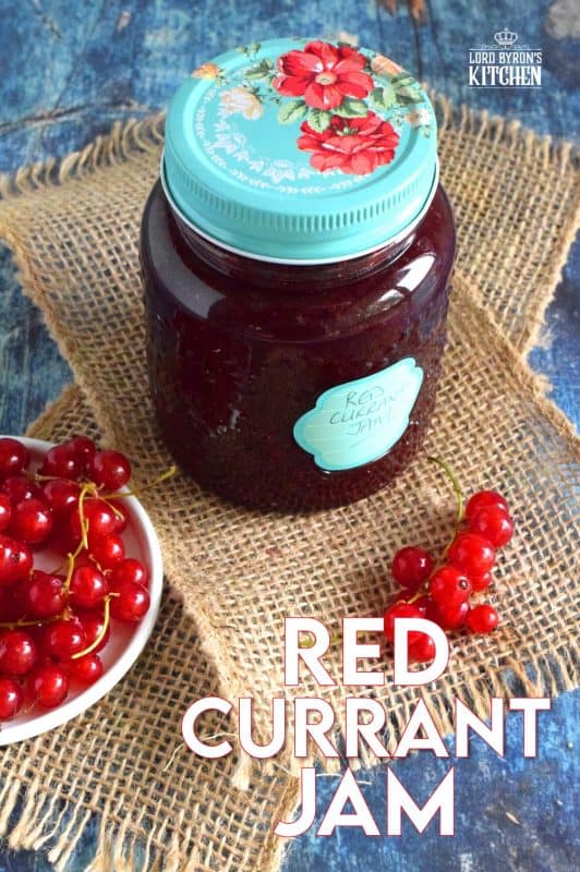 An easy to prepare Red Currant Jam recipe that will help you put all of those early summer red currants to good use all year long! #red #currant #jam #homemade #easy #redcurrants