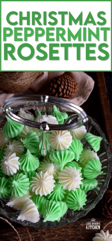 Friends and neighbours would love to receive a package of homemade Christmas Peppermint Rosettes; these make a lovely take-home goodie bag too! Play with the colours - red mints would be super festive too! #homemade #peppermint #mints #christmas #holiday #candy