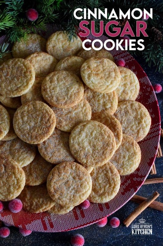 More commonly known as Snickerdoodles, Cinnamon Sugar Cookies are a family favourite. Before baking, the cookie is rolled in a cinnamon sugar mixture, which gives the cookie that recognizable and familiar crinkly appearance. #cinnamon #sugar #cookies #snickerdoodles #christmas #holiday #baking