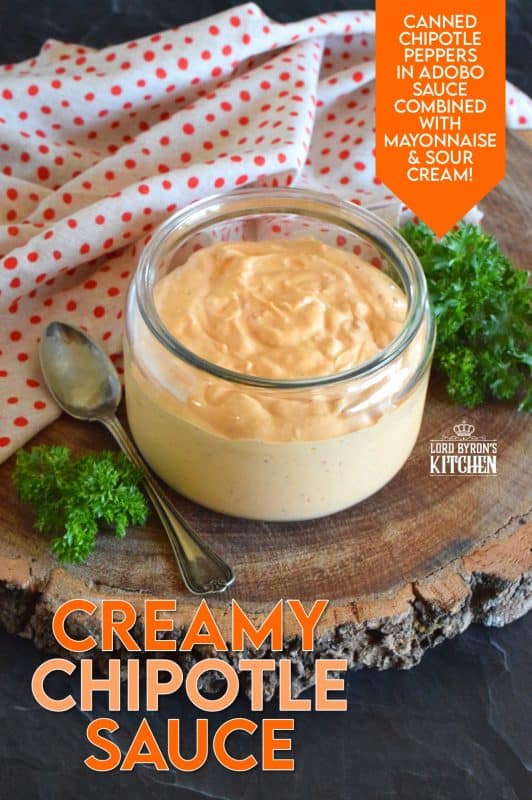 Creamy Chipotle Sauce has it all! It is a mayonnaise-based sauce, which means it's creamy and tangy and salty. It is also spicy and smoky because of the chipotle peppers packed in adobo sauce. You can literally use this sauce on just about anything you can think of! #sauce #chipotle #peppers #chipotlepeppers #adobo #spicy