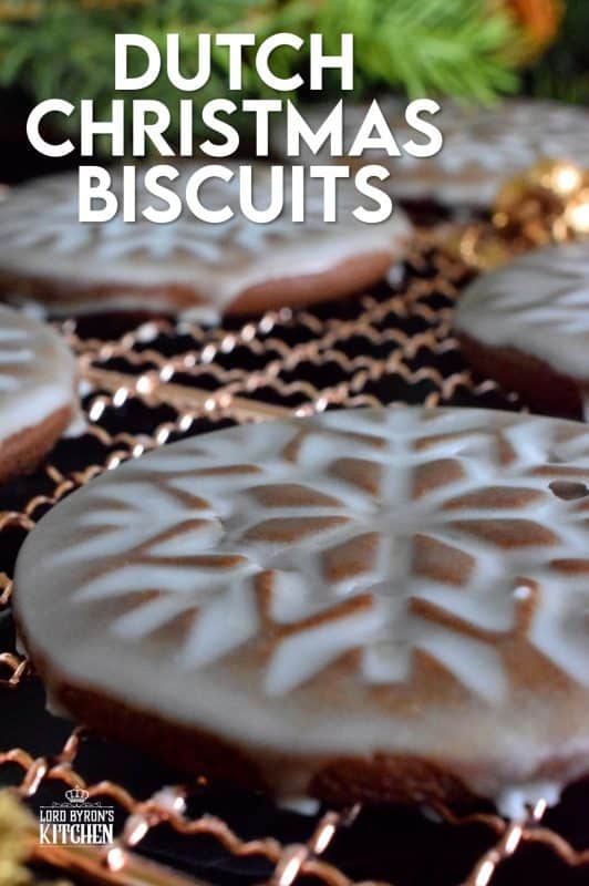 Dutch Christmas Biscuits, more commonly known as Speculaas, are stamped cookies with a very thin sugary glaze. These particular cookies have lots of deep spice flavour and the smell is just heaven! Speculaas surely look impressive, but you won't believe how easy they are to make! #Dutch #Christmas #baking #holiday #cookies #spiced #speculaas