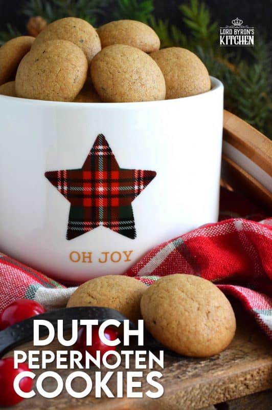 Pepernoten are Dutch cookies which are traditionally baked and eaten during Sinterklaas festivities. Pepernoten literally translates to pepper nuts! All of your favourite Christmas spices are present - cinnamon, cloves, nutmeg, and ginger. But, this cookie has black pepper too! #Dutch #Netherlands #christmas #holiday #cookies #baking #old #fashioned