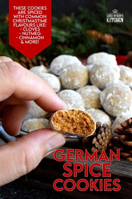 Bursting with every Christmas flavour you can possibly crave, German Spice Cookies are not overly sweet, but quite aromatic and warm. These are the type of cookies that make you feel cozy from the inside out! The combination of spices feel warm in the mouth and almost demands to be enjoyed with a hot coffee! #German #spice #cookies #christmas #holiday #baking #molasses