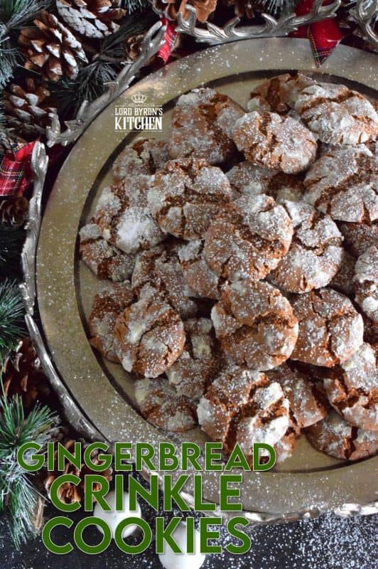 Everyone loves gingerbread, but not everyone has the patience or skill needed to roll out dough and decorate little men. Gingerbread Crinkle Cookies has all of that classic flavour in a soft, pillow-y cookie. And, no decorating skills or rolling pins needed! #gingerbread #crinkle #cookies #christmas #holiday #baking